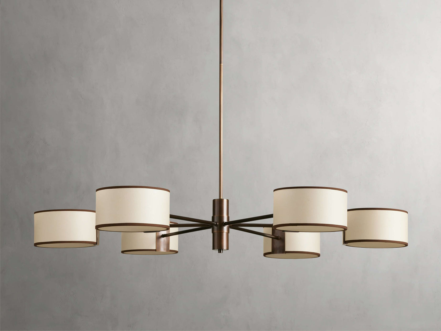 Montclair Linen Diffuser Ring Chandelier