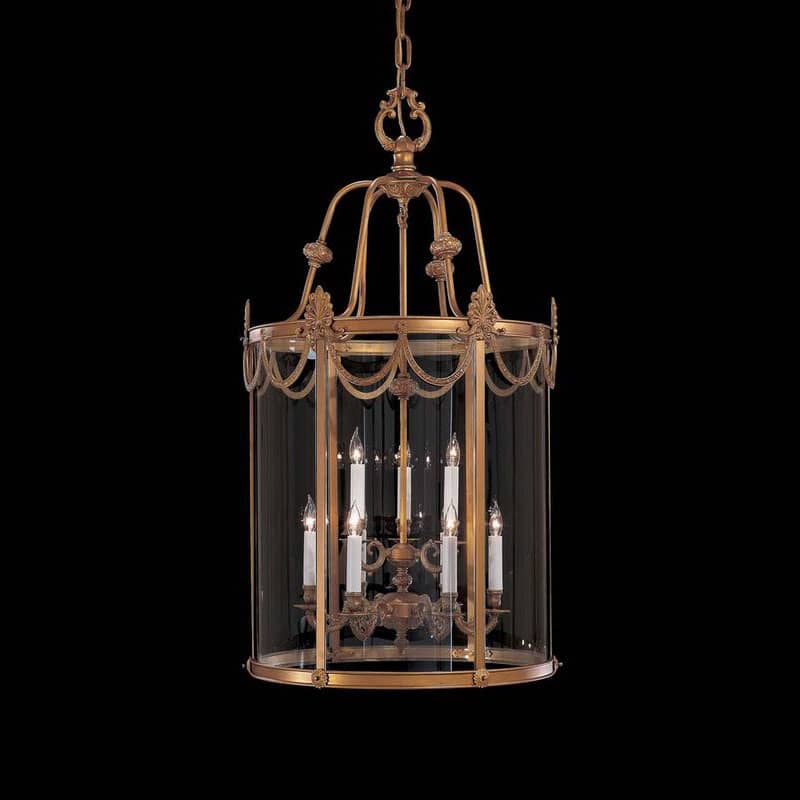 6 Light Lantern Pendant from the Metropolitan Collection