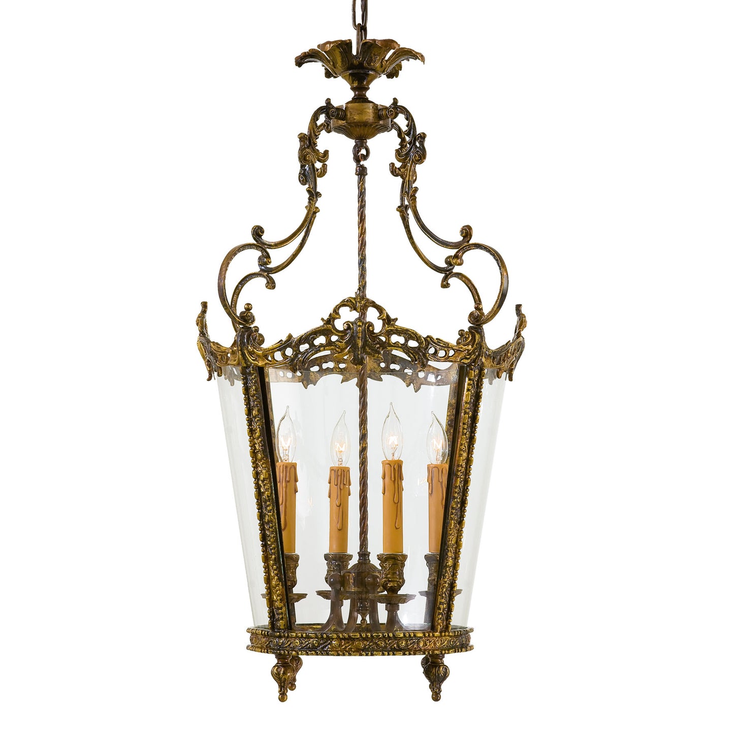 4 Light Lantern Pendant from the Foyer Collection