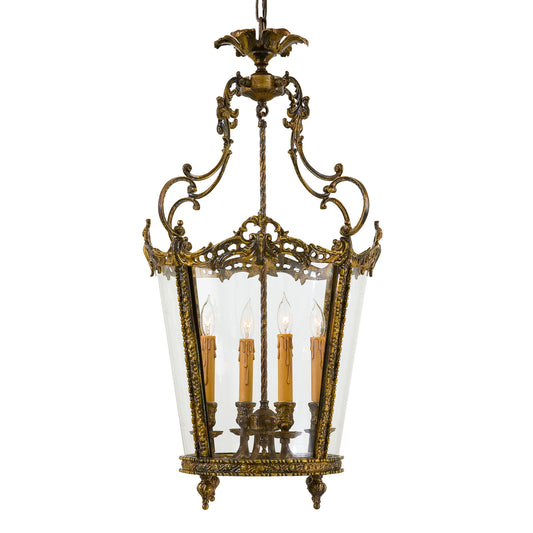 4 Light Lantern Pendant from the Foyer Collection