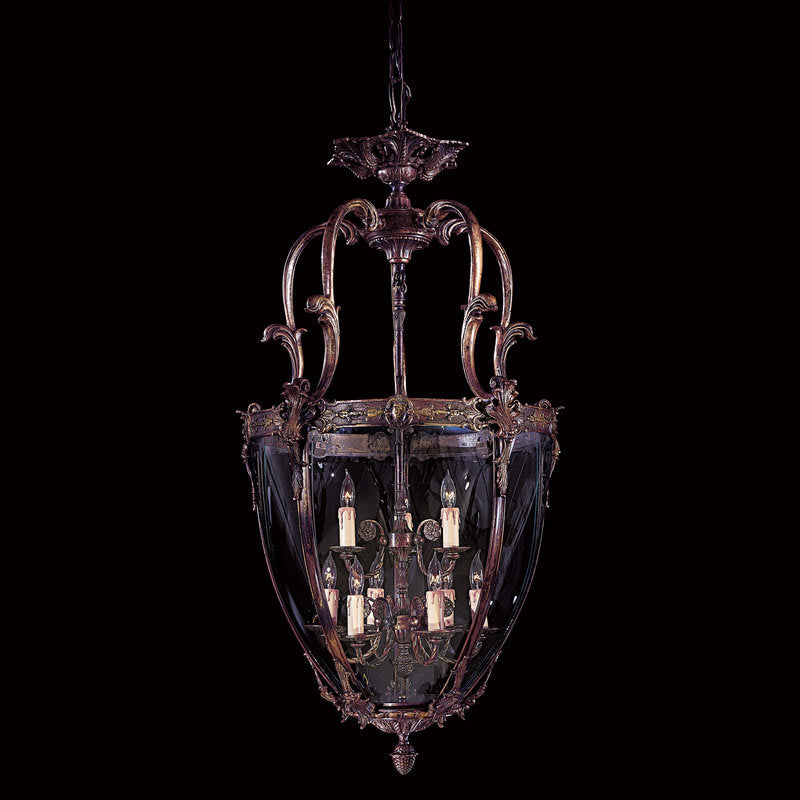 9 Light Lantern Pendant from the Foyer Collection