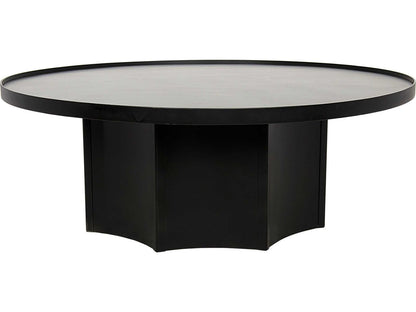 Rome Round Black Metal Coffee Table