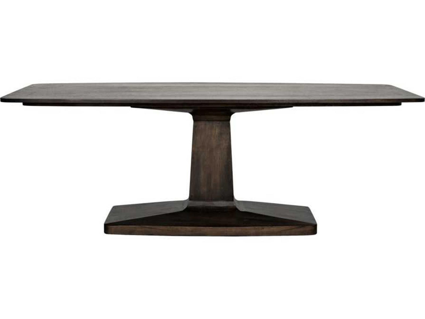 Travis 84-Inch Rectangle Dining Table Ebony Walnut