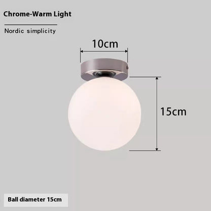 Nordic Round Spherical Wall Lamp