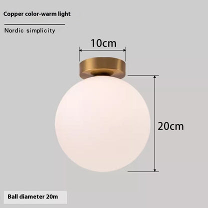 Nordic Round Spherical Wall Lamp