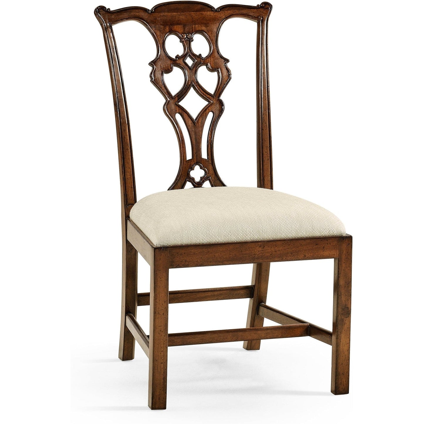 Jonathan Charles Buckingham Chippendale Style Classic Side Chair (493330-SC-MAH-F200) - Set of 2