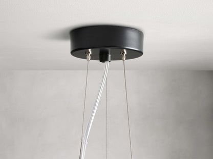 Nuvara Milk Glass Modern Chandelier