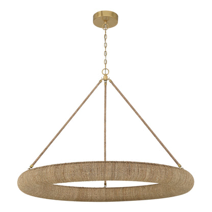 Oakley 48'' Integrated LED Soft Gold Chandelier Tan 48"W x 36.5"H x 48"D