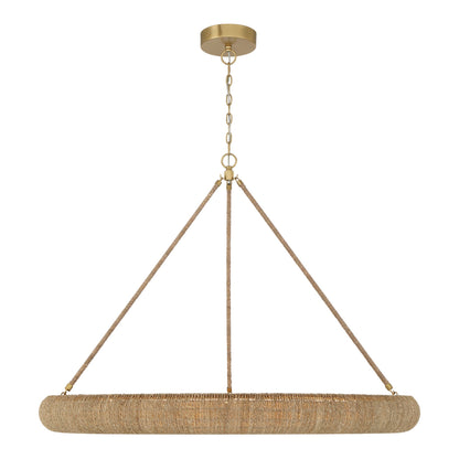 Oakley 48'' Integrated LED Soft Gold Chandelier Tan 48"W x 36.5"H x 48"D