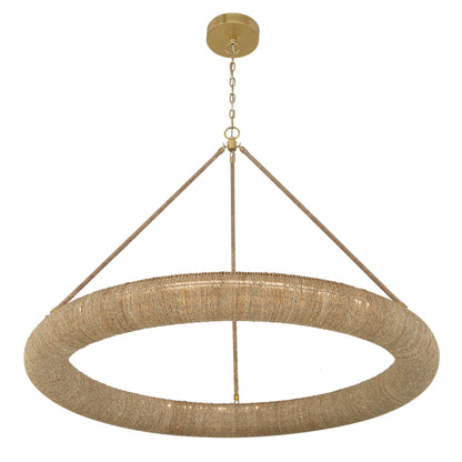 Oakley 48'' Integrated LED Soft Gold Chandelier Tan 48"W x 36.5"H x 48"D