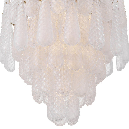 Ollie 26.25'' Aged Brass Chandelier Clear 26.25"W x 36.75"H x 26.25"D