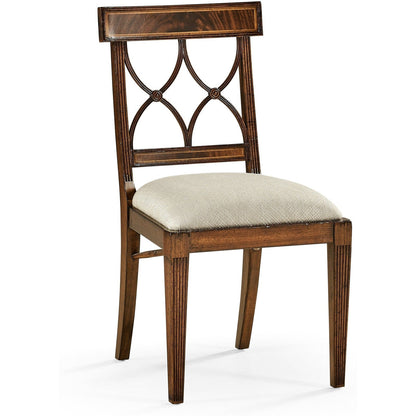 Jonathan Charles Buckingham Curved Back Side Chair (494347-SC-MAH-F200) - Set of 2