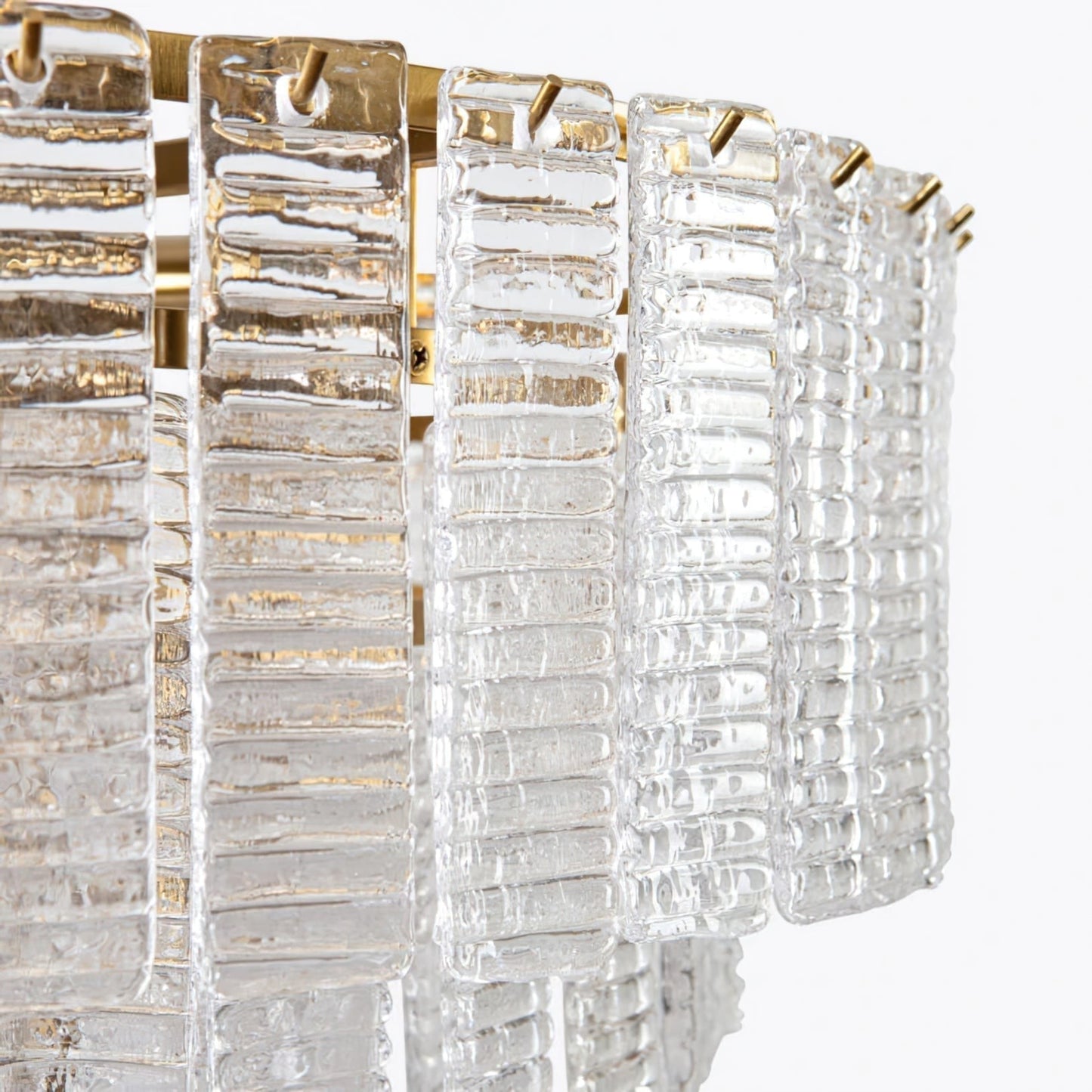 Opalora Pink Glass Chandelier