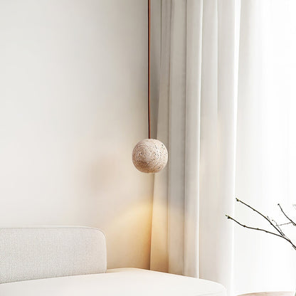 Orvella Travertine Sphere Pendant