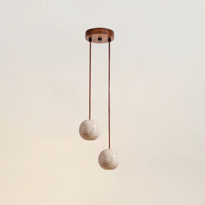 Orvella Travertine Sphere Pendant