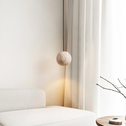 Orvella Travertine Sphere Pendant