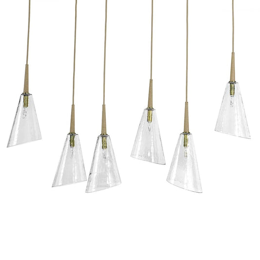Palecek Veraldi 6 Light 53" Wide Linear Chandelier