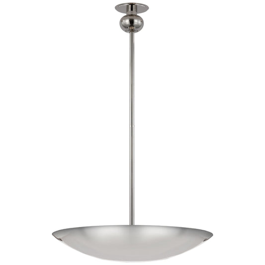 Paloma Contreras Comtesse Medium Uplight Chandelier in Polished Nickel Ceiling Light W24"