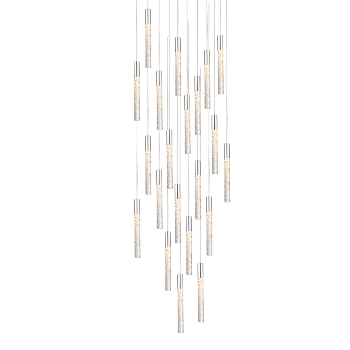 Modern Forms PD-35621-PN 3000K 110 Watt Magic LED Round Chandelier in Polished Nickel