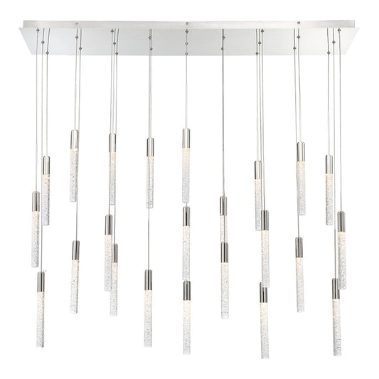 Modern Forms PD-35623L-PN 3000K 120.5 Watt Magic LED Linear Chandelier in Polished Nickel