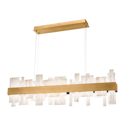 Alabaster LED Linear Chandelier