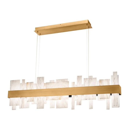 Alabaster LED Linear Chandelier