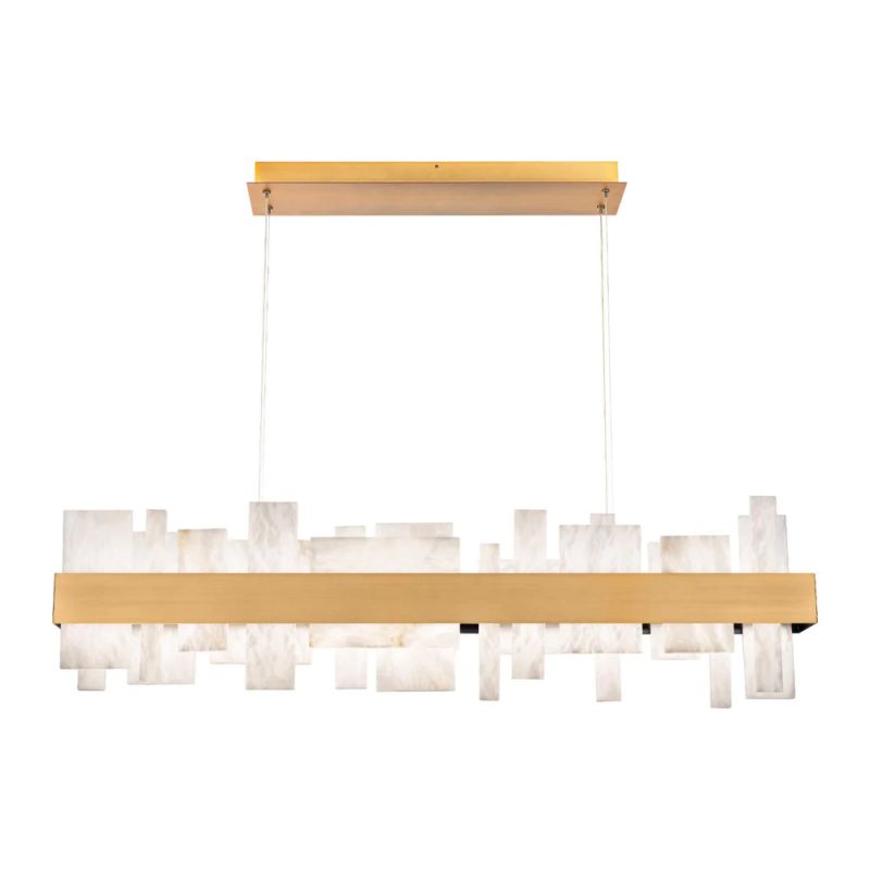 Alabaster LED Linear Chandelier