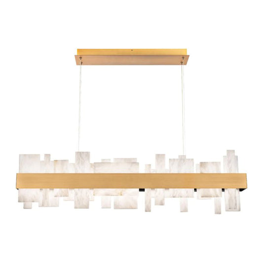 Alabaster LED Linear Chandelier
