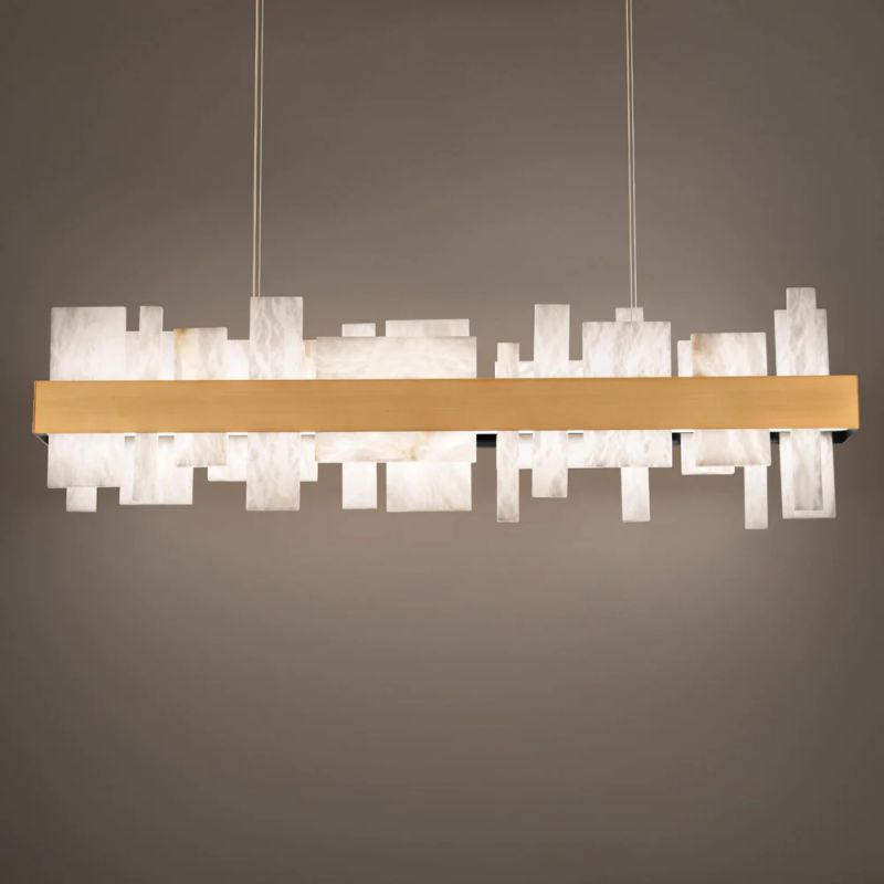 Alabaster LED Linear Chandelier