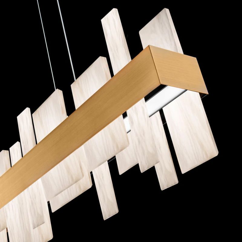 Alabaster LED Linear Chandelier