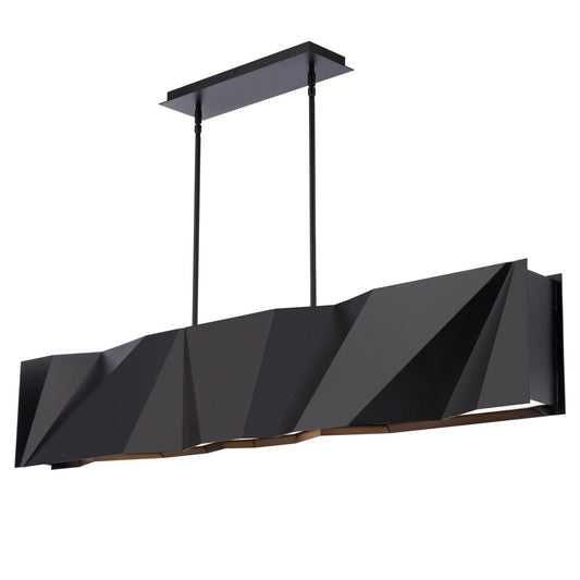 Intrasection 56in LED Linear Chandelier 3000K in Black