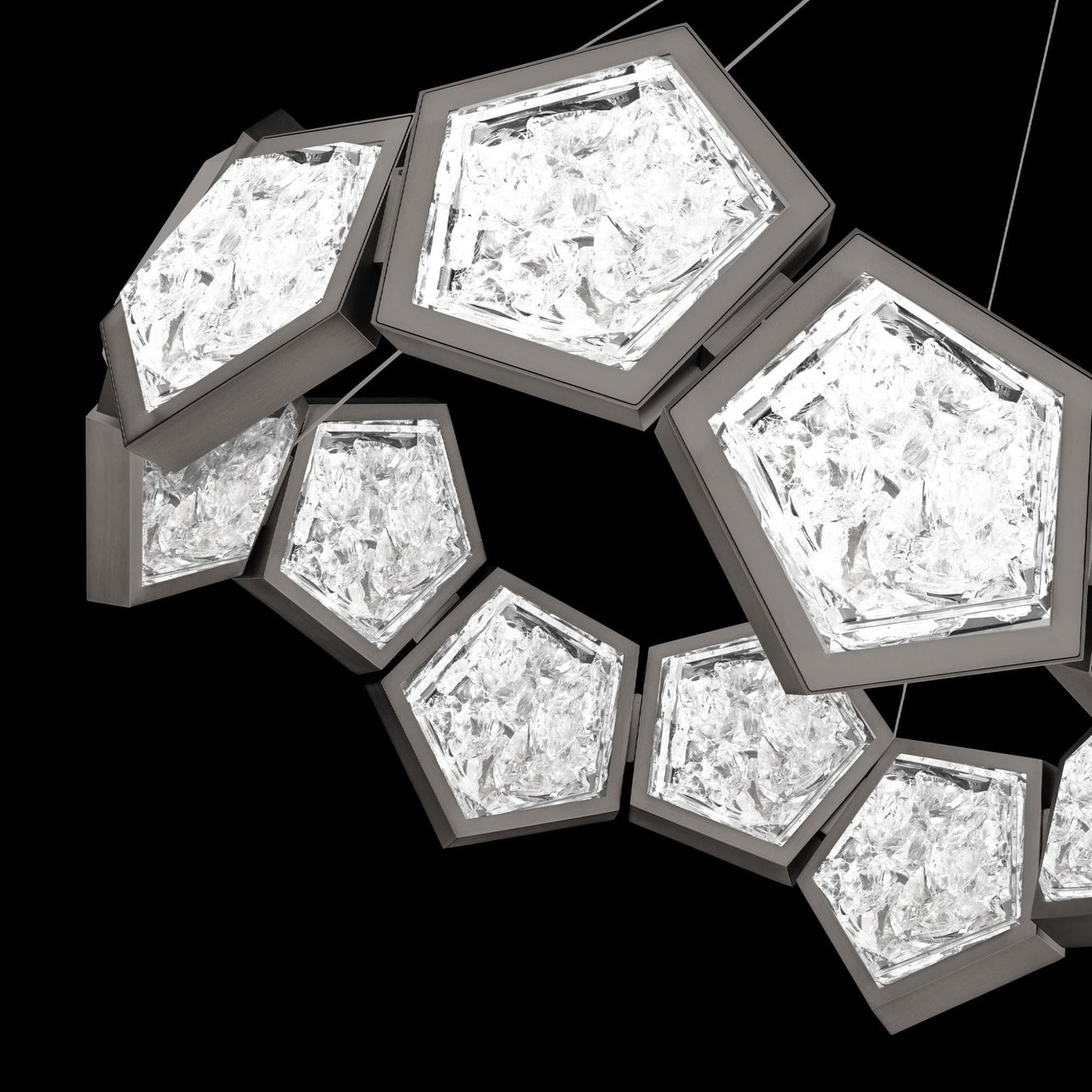 Starlight Starbright 26in LED Round Chandelier 3000K with Antique Nickel in Aged Brass