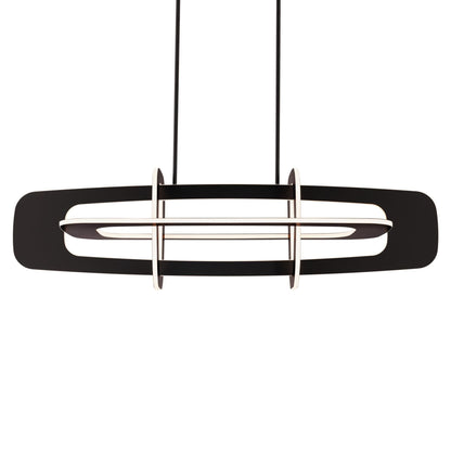 Vesta 50in LED Linear Chandelier 3000K in Black