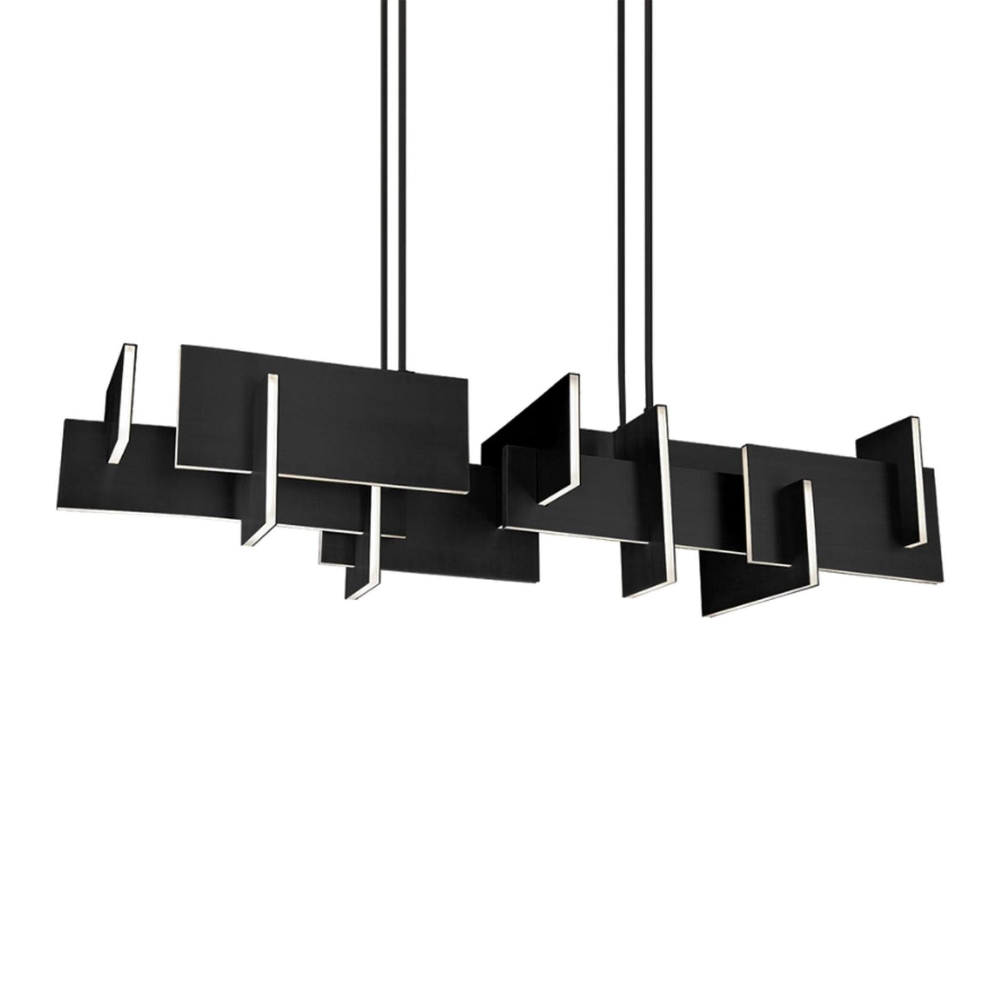 Amari 58in LED Linear Chandelier 3000K in Black