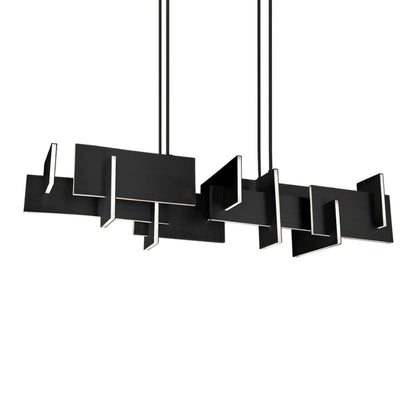 Amari 58in LED Linear Chandelier 3000K in Black