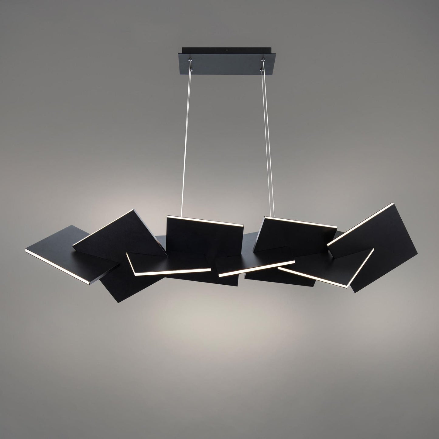 Konstrukt 48in LED Linear Chandelier 3000K in Black