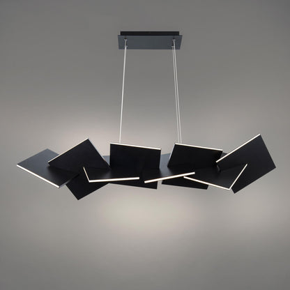 Konstrukt 48in LED Linear Chandelier 3000K in Black