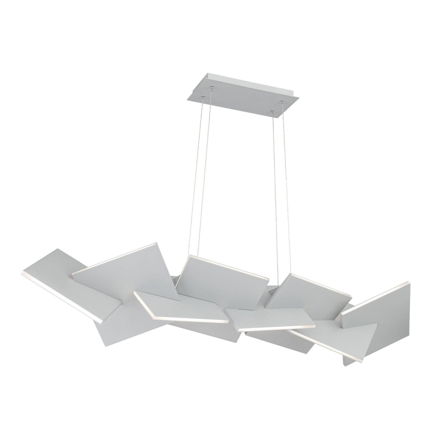 Konstrukt 48in LED Linear Chandelier 3000K in Titanium