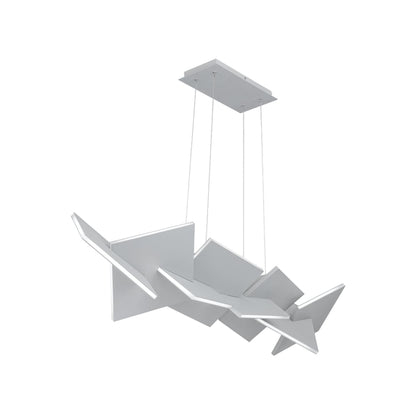Konstrukt 48in LED Linear Chandelier 3000K in Titanium