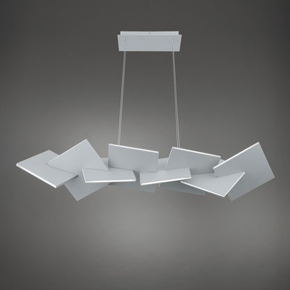 Konstrukt 48in LED Linear Chandelier 3000K in Titanium