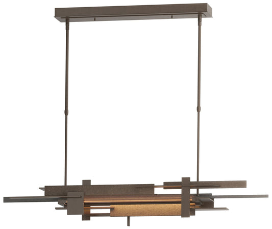 Planar 48.3"W Natural Iron Accented Bronze Standard LED Pendant