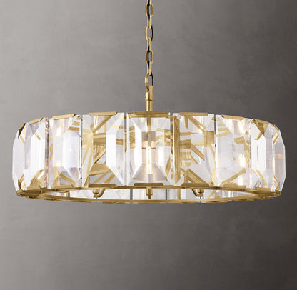 Harlows Crystal Round Chandelier 43"