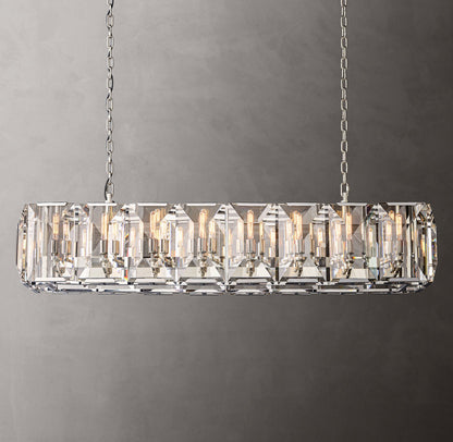Harlow Crystal Rectangular Chandelier 54"