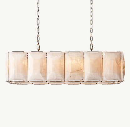 Harlowe Crystal Rectangular Chandelier 42"