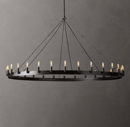 Camino Vintage Filament Round Chandelier 63"