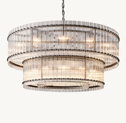 San Marcos Dual-Level Round Chandelier 60"