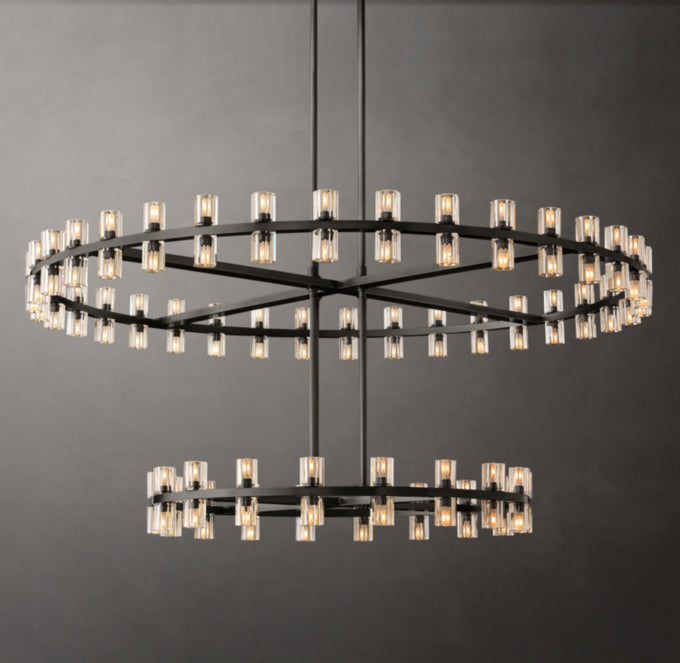 Arcachone Circular Two-Tier Chandelier 60"