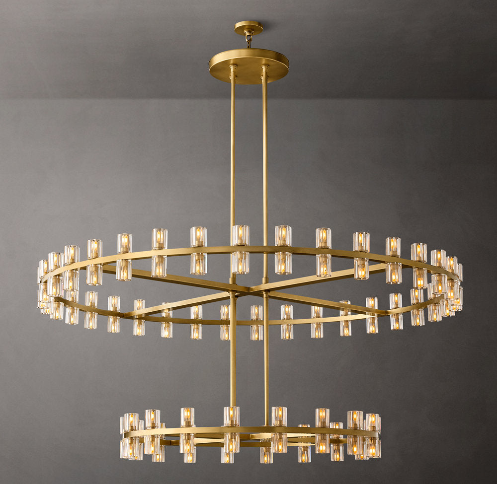 Arcachone Circular Two-Tier Chandelier 60"