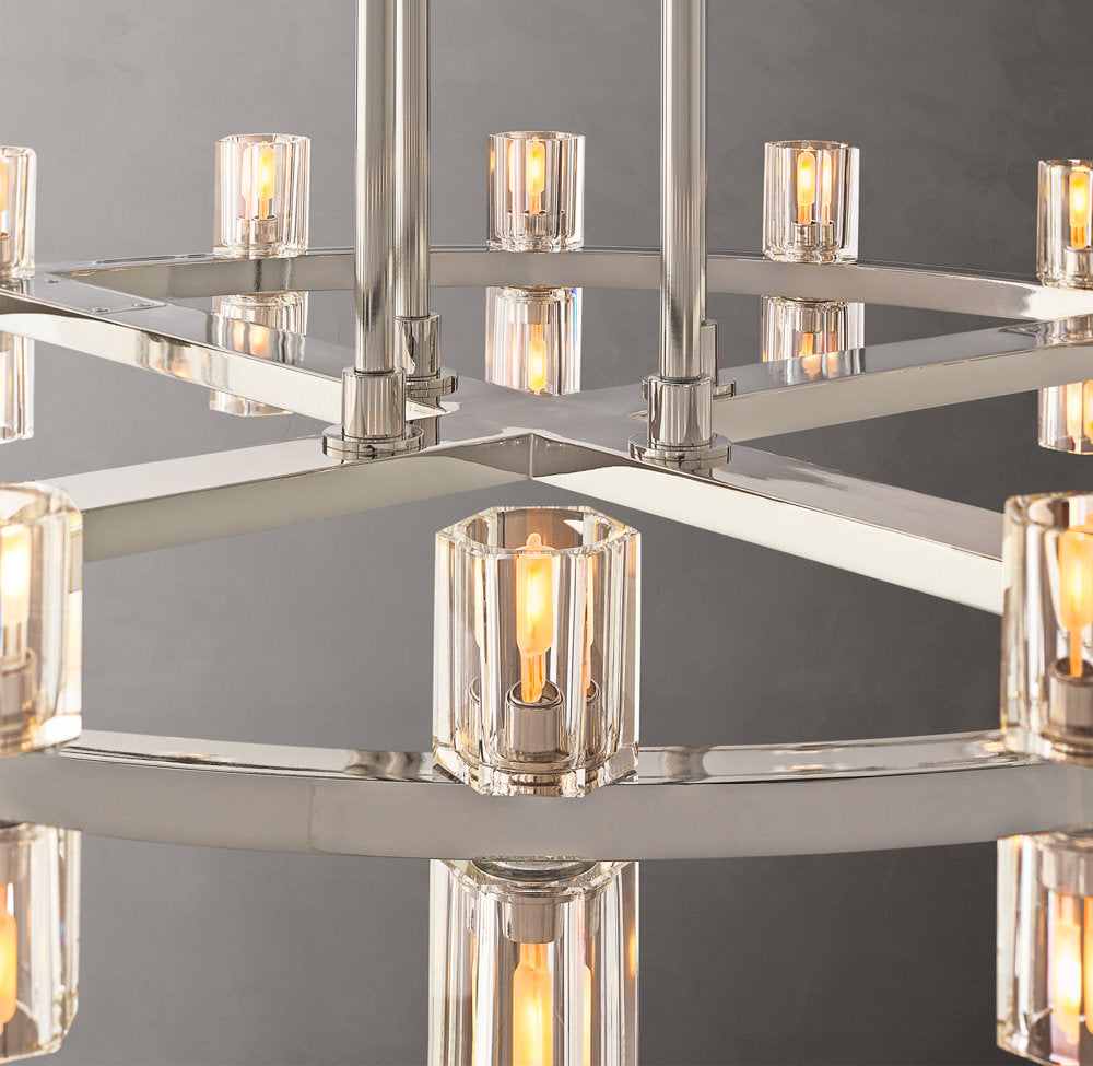 Arcachone Circular Two-Tier Chandelier 60"