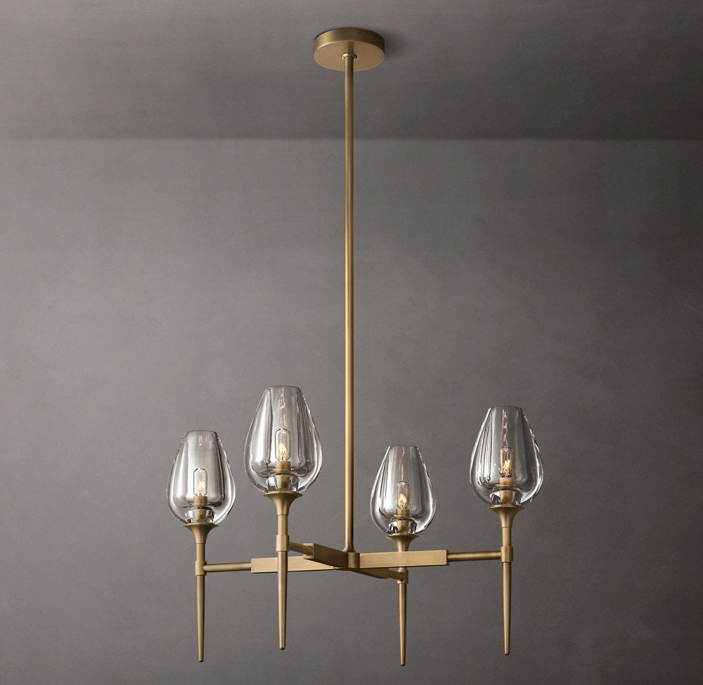 Tulips Circular Chandelier 27"